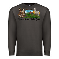 Smoke Peace Love Kiko Goat Premium Sweatshirt - LillyAllenDesigns