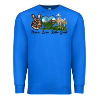 True Royal Peace Love Kiko Goat Premium Sweatshirt - LillyAllenDesigns