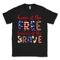 Black Home of the free because of the brave Classic Tee - Neo Western
