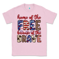 Bubblegum Pink Home of the free because of the brave Classic Tee - Neo Western