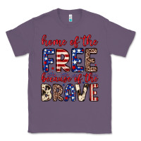 Lavender Home of the free because of the brave Classic Tee - Neo Western