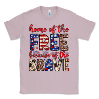 Lilac Home of the free because of the brave Classic Tee - Neo Western
