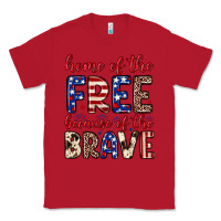 Red Home of the free because of the brave Classic Tee - Neo Western