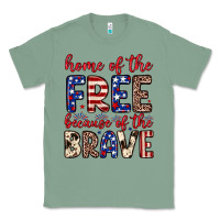 Sage Home of the free because of the brave Classic Tee - Neo Western