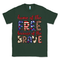 Sports Green Home of the free because of the brave Classic Tee - Neo Western