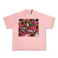 Salmon sunflower cowhide Urban Heavy Tee - Zillion Design Studio