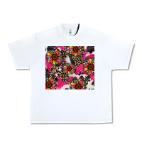 White sunflower cowhide Urban Heavy Tee - Zillion Design Studio