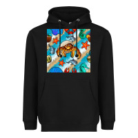 Black sea animals Heavyweight Hoodie - BundleAndBundleShop