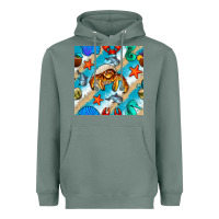 Sage sea animals Heavyweight Hoodie - BundleAndBundleShop