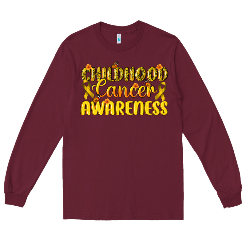Childhood Cancer Awareness Long Sleeve Tee by texasbilliewilder | Teevron