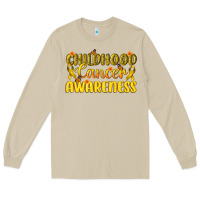 Mushroom Childhood Cancer Awareness Long Sleeve Tee - texasbilliewilder