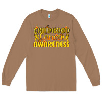 Toasted Coconut Childhood Cancer Awareness Long Sleeve Tee - texasbilliewilder