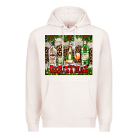 Pale Pink christmas cocktail party Premium Hoodie - AdoDesignShop