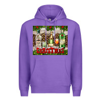 Purple christmas cocktail party Premium Hoodie - AdoDesignShop