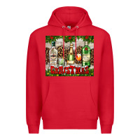 Red christmas cocktail party Premium Hoodie - AdoDesignShop