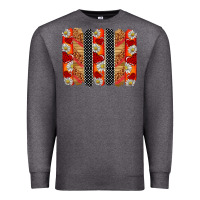Charcoal Heather ladybug brushstrokes Premium Sweatshirt - BarkalooDesign