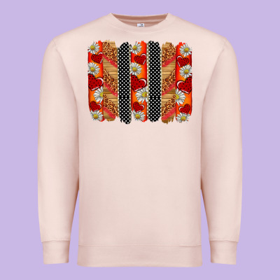 Ladybug Brushstrokes Premium Sweatshirt Designed By Barkaloodesign