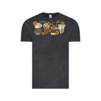 Vintage Black skeleton hands coffee cups Vintage Tee - texasbilliewilder