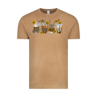Vintage Camel skeleton hands coffee cups Vintage Tee - texasbilliewilder