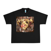 Black leopard cow Urban Heavy Tee - Zillion Design Studio
