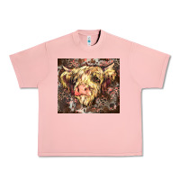 Salmon leopard cow Urban Heavy Tee - Zillion Design Studio