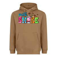 Toasted Coconut milk shake with chocolate heart Heavyweight Hoodie - AdoDesignShop