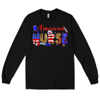 Black American nurse Long Sleeve Tee - Zillion Design Studio