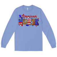 Colony Blue American nurse Long Sleeve Tee - Zillion Design Studio