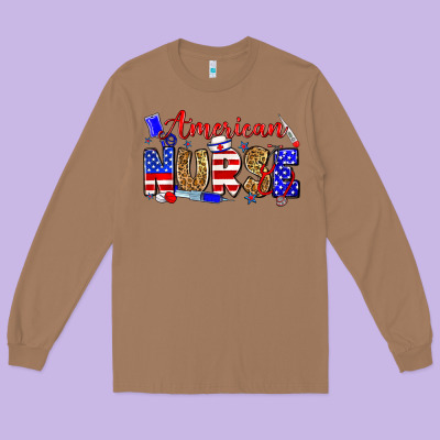 American Nurse Long Sleeve Tee Designed By Zillion Design Studio
