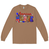 Toasted Coconut American nurse Long Sleeve Tee - Zillion Design Studio