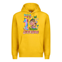 Lemon my 1 st birthday with little cute cow Premium Hoodie - NancyCooperArtShop