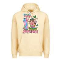 Pina Colada my 1 st birthday with little cute cow Premium Hoodie - NancyCooperArtShop