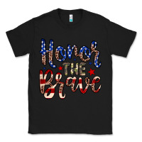 Black Honor the brave Classic Tee - Neo Western