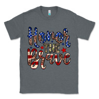 Charcoal Heather Honor the brave Classic Tee - Neo Western