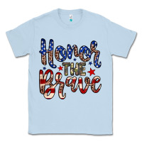 Dusty Blue Honor the brave Classic Tee - Neo Western