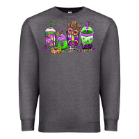 Charcoal Heather mardi gras coffee Premium Sweatshirt - Jasminsmagicworld