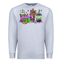 Heather Grey mardi gras coffee Premium Sweatshirt - Jasminsmagicworld