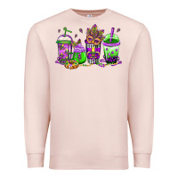 Pale Pink mardi gras coffee Premium Sweatshirt - Jasminsmagicworld