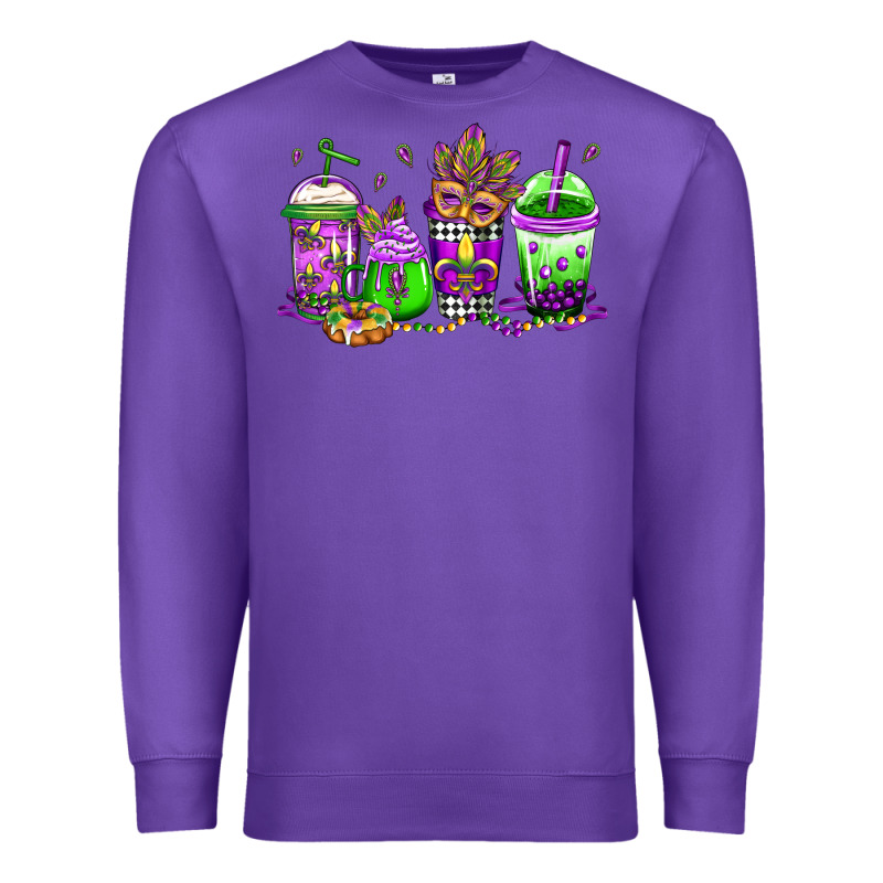 Mardi Gras Coffee Premium Sweatshirt by Jasminsmagicworld | Teevron