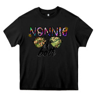 Black nonnie of both Heavy Core Tee - CowhideDigitalArt