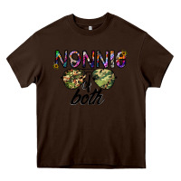 Chocolate Brown nonnie of both Heavy Core Tee - CowhideDigitalArt