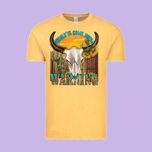 Shouldve Come With A Warning Vintage Tee Designed By Texasbilliewilder