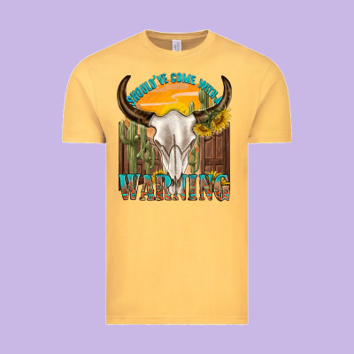 Shouldve Come With A Warning Vintage Tee Designed By Texasbilliewilder