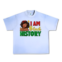 Grape Ice i am black history with afro black girl Urban Heavy Tee - texasbilliewilder