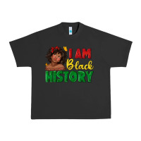 Pigment Black i am black history with afro black girl Urban Heavy Tee - texasbilliewilder