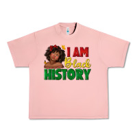 Salmon i am black history with afro black girl Urban Heavy Tee - texasbilliewilder