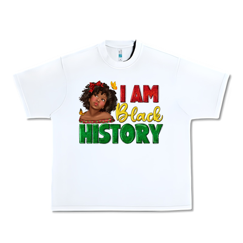 I Am Black History With Afro Black Girl Urban Heavy Tee by texasbilliewilder | Teevron