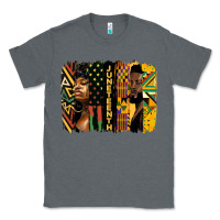 Charcoal Heather juneteenth brush stroke Classic Tee - HRA Design Shop