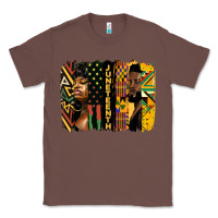 Chestnut juneteenth brush stroke Classic Tee - HRA Design Shop