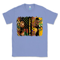 Colony Blue juneteenth brush stroke Classic Tee - HRA Design Shop